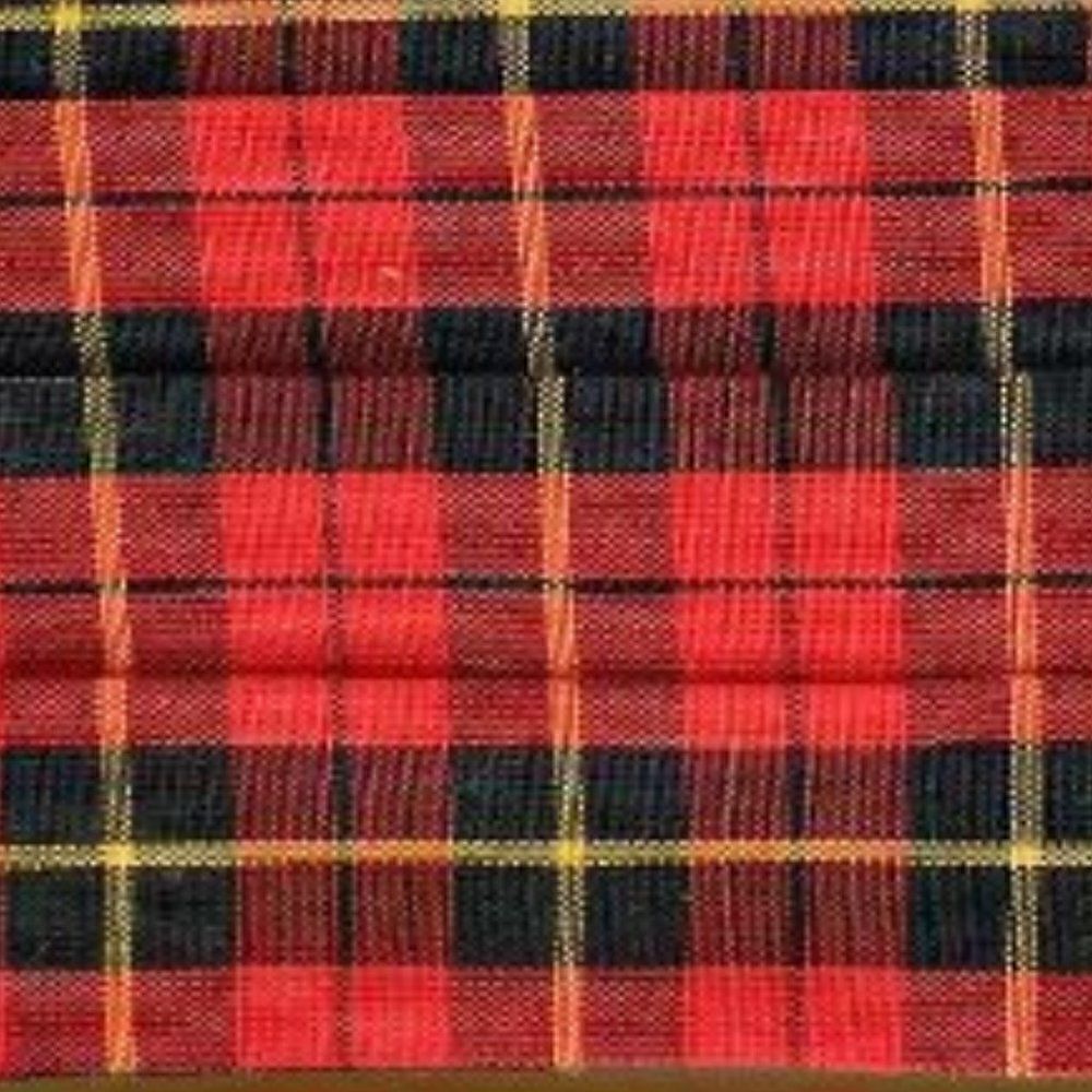 Vintage Lyton's Red Multi Wallace Tartan Plaid Cummerbund - Picture 7 of 8